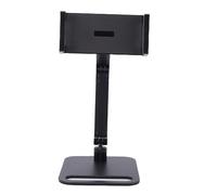 Naroote Soporte para Tableta Portátil, Soporte para Dispositivo de Rotación Ajustable de 360, Base de Acero Al Carbono con Estable, Ideal para Teléfonos y Tabletas, 17,3 Pulgadas