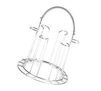 Naroote Soporte para Taza de Agua de Vidrio Inoxidable, Base Resistente, Soporte de Almacenamiento para Taza de Drenaje para Fiesta, Vacaciones, Acero Inoxidable