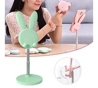 Naroote Soporte para Teléfono Celular, Plástico de Aleación de Aluminio de Escritorio para Teléfono Móvil Hermoso para Oficina (Green)