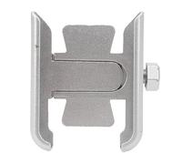 Naroote Soporte para Teléfono de Bicicleta, Soporte Telefónico de Bicicleta a Rayas, Instalación Simple contra la Vibración para Scooters (Silver)
