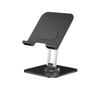 Naroote Soporte Plegable para Tableta, Soporte para Tableta Ajustable Giratorio 360, para de Aluminio con Compatibilidad con Teléfono de Escritorio, Ideal para la Mayoría de Las Tabletas y Varios