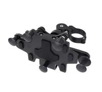 Naroote Soporte Telefónico de Motocicleta, Soporte para Teléfono de Bicicleta, Instalación Fácil para el Ciclismo (BLACK)