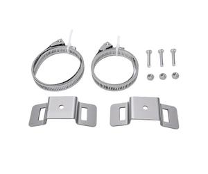 Naroote Soportes de Montaje Ajustables para Letreros de Calles, Postes de | Bandas de Acero Inoxidable 304, Ajuste sin Herramientas para Postes Cilíndricos, Soporte para Tanque Exterior, Kit de