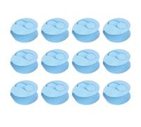 Naroote Soportes para Fundas de Edredón, Clips de Plástico Ligero para Edredón, Hebilla de Fricción Fuerte, Tipo 12 Piezas, Reutilizables con Raya Antideslizante para Cama (BLUE)