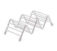 Naroote Taco Soporte, Soporte de Concha de Tacos Bandeja de Stand de Panqueque de Acero Inoxidable con Estructura Resistente de para Cocinas y Restaurantes para el Hogar (cuadrícula 2/3)