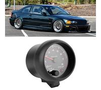 Naroote Tacómetro de Coche de Carreras Negro de Alta Precisión de 3,75 Pulgadas Medidor de 0-8000 RPM 12V para Vehículos de Gasolina