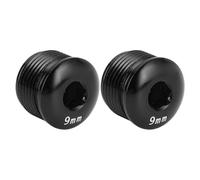 Naroote Tapa Protectora Antipolvo para Pedal de Bicicleta, Aleación de Aluminio Ligera M14, Ajuste Seguro, 2 uds., para Reparaciones de Ciclismo de Montaña (Black)