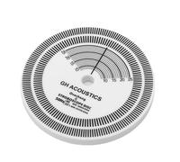 Naroote Tapete de Disco Estroboscópico para Tocadiscos, Herramienta de Calibración de Velocidad de 33 1/3 y 45 RPM con Guía de Alineación de Cartucho, Tapete de Plato de PVC de 2 Mm para