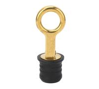 Naroote Tapón de Drenaje de Compresión Tipo Tornillo para Yates Marinos, | Sello de agua Twist Lock, latón y caucho, tapón de sentina de espejo de popa de repuesto para botes salvavidas de pesca