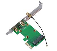 Naroote Tarjeta Adaptadora Mini PCI E a PCI E Riser Extender con Deflector de Completa, Adaptador de Conversión de Tarjeta de Red WLAN WWLAN SSD para PC de Escritorio, de Expansión para PC de