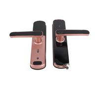 Naroote Tarjeta de Cerradura de Puerta Digital para Smart Security Acceso Antirrobo de Huellas Dactilares para Oficina en Casa Oro Rosa