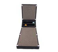Naroote Tarjeta de Rasguños de Gato Vertical, en Forma de Papel Rayado de Gato Soportado por Papel Ondulado Reemplazado por Internos (Black)