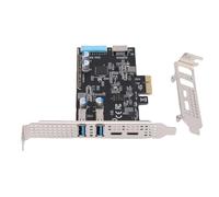 Naroote Tarjeta PCIe A USB 3.2 Gen 1, Adaptador de Expansión PCIe de 4 Puertos de Ancho de Banda de 10 Gbps, Tarjetas Tipo C y Tipo A para PC de Escritorio OS X