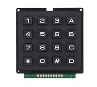 Naroote Teclado, Teclado Numérico Módulos de Teclado Numérico con 16 Teclas Botones Pulsadores 4x4 Teclado Externo para MCU