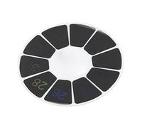 Naroote Termómetro Adhesivo para Pecera de Acuario, Pegatina Digital, Herramienta de Medición de Temperatura del Agua para Tanques Pequeños, Cocinas, Material ABS (Redondo)