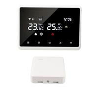 Naroote Termostato Inteligente Control de Voz de Precisión de 0,5 ℃ para Montaje en Pared de Hogar y Oficina 230 V Blanco
