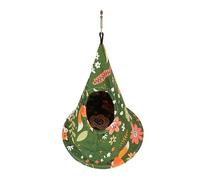 Naroote Tienda para Pájaros Hamaca de Algodón Suave Cama para Dormir para Loros y Periquitos Verde Lavable y Transpirable 1 Paquete (20* yo juzgo)