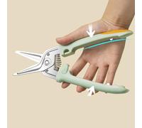 Naroote Tijeras de Aves de Corral de Acero Inoxidable, Diseño de Servicio | ergonómico, Empuñadura antideslizante, Almacenamiento que ahorra espacio, Cuchilla con afilado automático