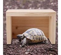 Naroote Tortoise Cinco, Tortoise Hideout de Madera Hide Hábitat Tortuga Tortugas Caja de Escalada Cueva para Reptil