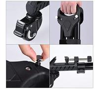 Naroote Trípode Dolly, Plataforma Pequeña Trípode 3 Ruedas Monturas de Pierna Ajustables con Ruedas de de Capacidad de 44.1 Libras y de Video de Bolsa para Cámaras y Equipo de Iluminación