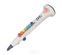 Naroote Trompeta de Juguete, Grabadoras para Niños Clarinete Toy Toy Musical Instrumento Musical Ajustable Instrumento de Grabadora de Juguetes Educativos para Autismo o Preescolar (WHITE)