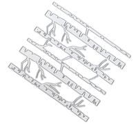 Naroote Troquel de Corte de Metal de Acero Al Carbono, Plantilla de Línea Hueca de Tarjeta de Papel, Troquel con Forma de Bosque de Abedul con Diseño de Bricolaje, Ideal para Tallar, Grabar y Cortar