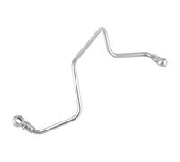 Naroote Tubo de alimentación de aceite Turbo de Metal para Citroen, Peugeot, apto para manguera de línea de alimentación, 9651785280A, Plateado, 1 unidad