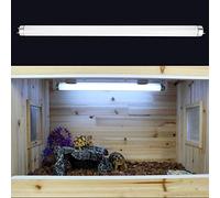 Naroote Tubo de Luz UVB para Reptiles, Lámpara de Calor de Alta Salida UVB para Hábitat de Reptiles Anfibios para Mascotas, Blanco, 45x2,5 Cm (5.0)