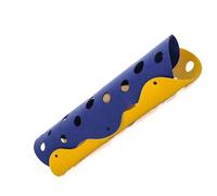 Naroote Tubo de Túnel para Gatos de Fieltro, Juguete Plegable Duradero, Adecuado para Gatos de Todas Las Estaciones. Material: poliéster. (Azul y Amarillo)