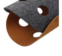 Naroote Tubo de Túnel para Gatos de Fieltro, Juguete Plegable Duradero, Adecuado para Gatos de Todas Las Estaciones. Material: poliéster. (Gris Oscuro y marrón)