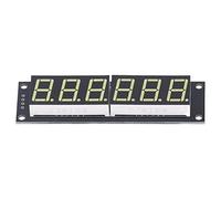 Naroote Tubo Digital con Pantalla LED Blanca TM1637 de 6 Dígitos para Visualización de Reloj, Plug and Play, 5 V, 1 Cabezal de Clavija para Proyectos de Bricolaje