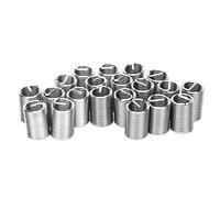 Naroote Tuerca de Tornillo de Conversión de 20 Piezas de Acero Inoxidable para Reparación de Roscas para Maquinaria Hidráulica, Equipos de Soldadura, Piezas de Automóvil, Muebles (2.5D)