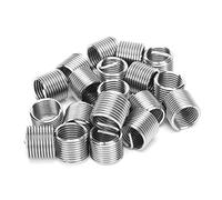 Naroote Tuerca de Tornillo de Conversión de 20 Piezas de Acero Inoxidable para Reparación de Roscas para Maquinaria Hidráulica, Equipos de Soldadura, Piezas de Automóvil, Muebles (1.5D)