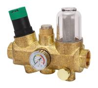 Naroote Válvula de Reducción de Presión de Agua, Válvula de Reducción de Presión de la Tubería de Latón Integrado Prueba de de Tiempo Real 5 a 8 Toneladas de Alto Flujo para el Hogar (3/4 pulgadas
