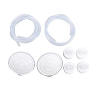 Naroote Válvulas de Pico de Pato de Silicona, Tubos, Protector de Reflujo, Piezas de Repuesto Compatibles con Bomba de Lactancia Spectra, Accesorios para Extractor de Leche Antirr