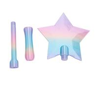 Naroote Varita Mágica con Forma de Tarjeta de Crédito Impresa en 3D, Varita de Hadas con Función de Toque, Ranura Oculta para Tarjeta y Decoración de Estrella, Ideal para Pagos sin (Estilo 1)