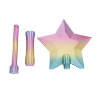 Naroote Varita Mágica con Forma de Tarjeta de Crédito Impresa en 3D, Varita de Hadas con Función de Toque, Ranura Oculta para Tarjeta y Decoración de Estrella, Ideal para Pagos sin (Estilo 2)