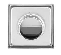 Naroote Ventilación para Secadora Al Aire Libre, Ventilación de Aire de Pared de Acero Inoxidable de 95 Mm, Ventilador Extractor Cuadrado para Secadora con Diseño Duradero, Ideal para Baños, Cocinas