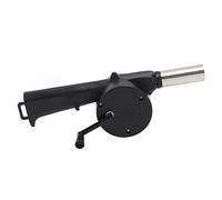 Naroote Ventilador de Barbacoa Portátil Ligero con Manivela, Soplador de Fuego que Ahorra Tiempo para Acampar, Chimenea, ABS