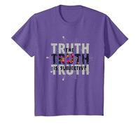 Narrador Poco confiable La Verdad es percepción subjetiva Camiseta, Niños, Morado Jaspeado, 4 años
