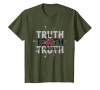 Narrador Poco confiable La Verdad es percepción subjetiva Camiseta, Niños, Verde Oliva, 8 años