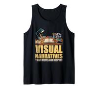 Narrativas visuales que se mueven e inspiran animación Animar Camiseta sin Mangas