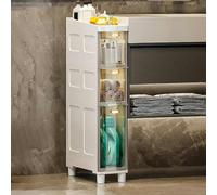 Narrow Tall Bathroom nizer 3/4/5Tier Storage Gabinete con cajones y ruedas Durable Shower Caddy para una solución eficiente de almacenamiento lateral SpaceSaving para baños
