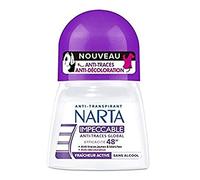 NARTA Déodorant Bille Femme Anti-transpirant, Anti-traces et Anti-décoloration 48h 50.0 ml