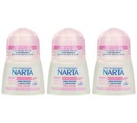 NARTA - Déodorant Femme Bille Anti-Transpirant Bio-Efficacité 48h - 50 ml - Lot de 3
