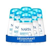 Narta - Desodorante Mujer Magnesium Protect 48 Horas Invisible Sin Alcohol 6 x 50ml