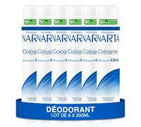 NARTA - Desodorante para mujer - Colonia Spray Fresco 48 horas Eficiencia - 6 x 200 ml