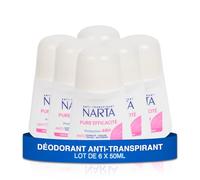 Narta - Desodorante para mujer - Pure Eficacia Antitranspirante 48 horas - 6 x 50 ml