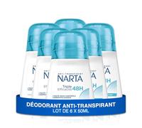 NARTA - Desodorante para mujer - Triple eficacia antitranspirante 48 horas - 6 x 50 ml