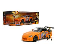 Naruto 1:24 2001 Honda S2000 - Coche fundido a presión y figur (Importación USA)